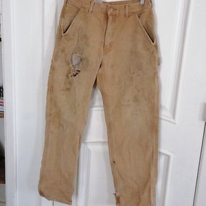 Distressed Carhartt Cargo Pants 32 x 32 mens